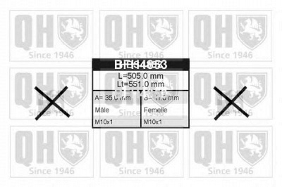 QUINTON HAZELL bfh4853 -  Тормозной шланг